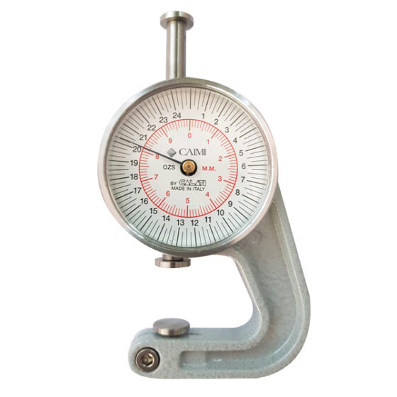 digital thickness gauge calati for leather, textiles, plastic, wood, etc