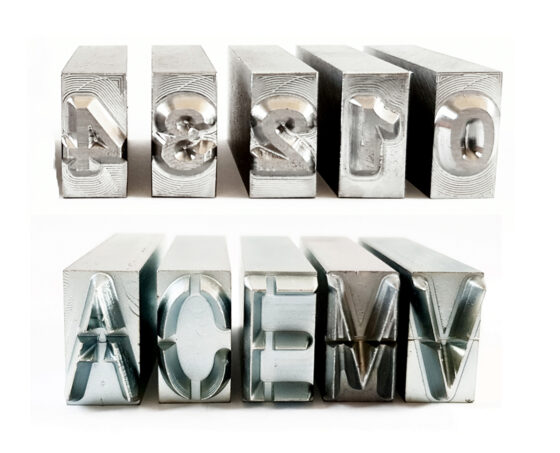 LETTERS AND NUMBERS FOR LEATHER STAMPING HAMMER