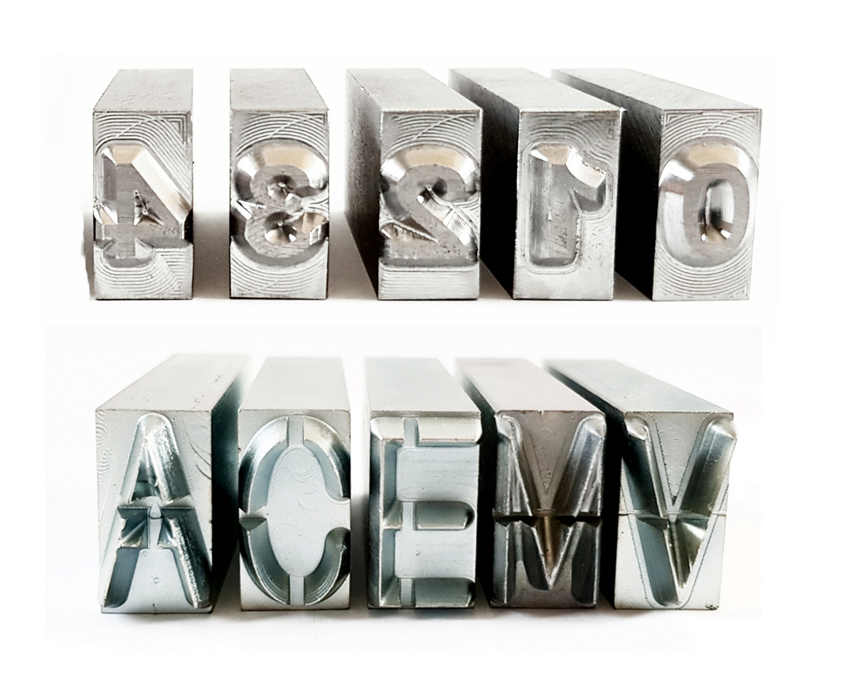 LETTERS AND NUMBERS FOR LEATHER STAMPING HAMMER